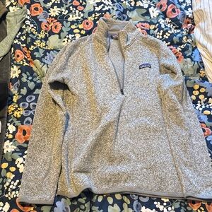 Patagonia Heathered Gray Fleece 1/4 Zip